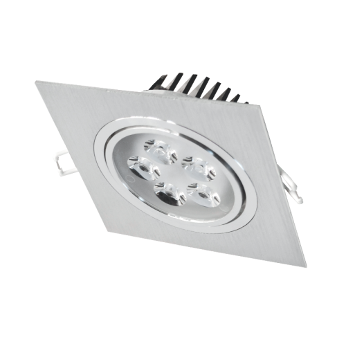 5W metalinis kvadratinis įleidžiamas LED šviestuvas LENS